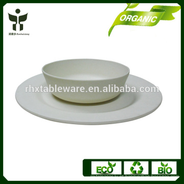 Conjunto de velas de fibra de bambu branco